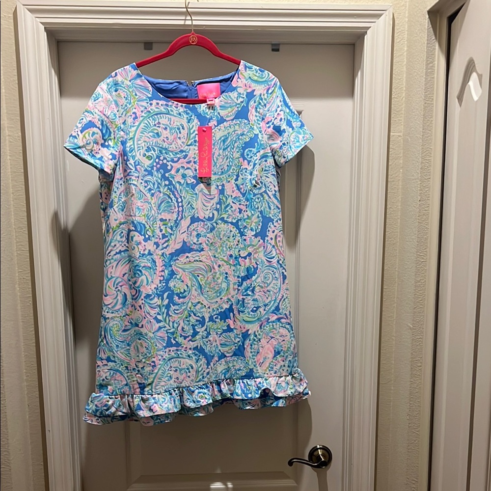 Lilly Pulitzer Blue and Pink Floral Dress